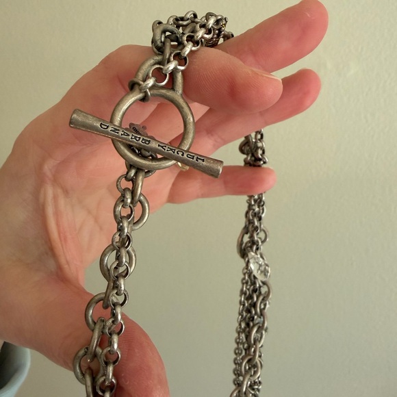 Lucky Brand Silver Rock N Roll Charm Necklace - Picture 4 of 7